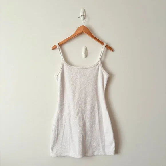 Abercrombie & Fitch Terry Cloth Dress White Size Small - Picture 3 of 7